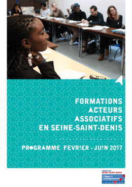 Formations Acteurs Associatifs En Seine-Saint