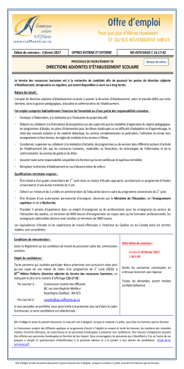 pour affichage - AMEQ en ligne