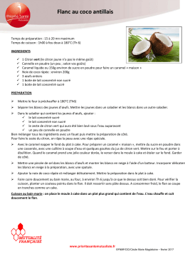 flan au coco antillais