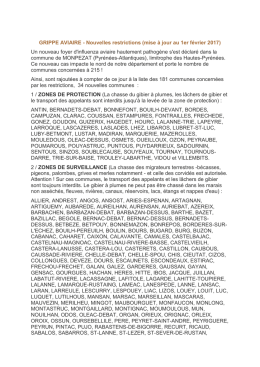 Nouvelles restrictions (mise &agrave; jour au 1er f&eacute;vrier 2017) - Tarbes