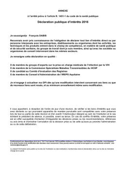 Fran&ccedil;ois Dabis - Conseil national du sida