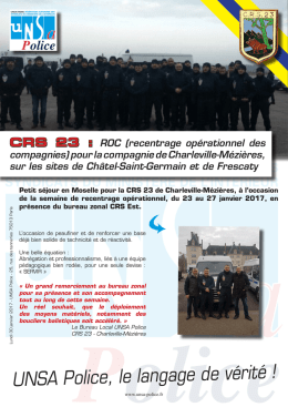 UNSA Police, le langage de v&eacute;rit&eacute; !