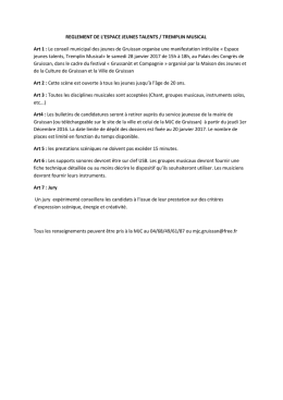 Téléchargez Règlement intérieur et fiche de