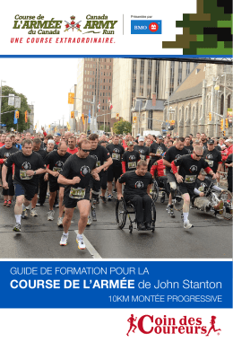 COURSE DE L`ARMÉE de John Stanton