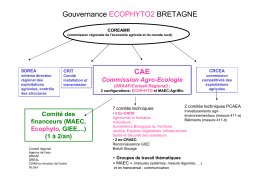 Gouvernance ECOPHYTO2 BRETAGNE CAE