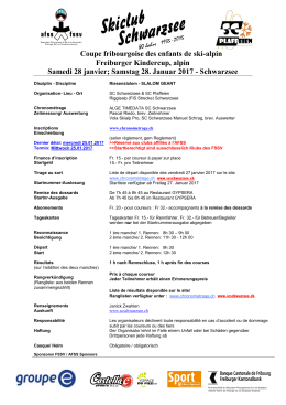 Coupe fribourgoise des enfants de ski