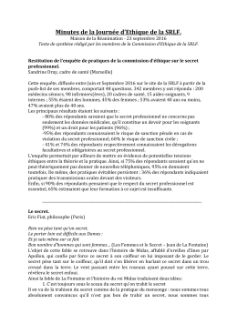 Retrouvez l`intégralité du texte de la Commission d`éthique