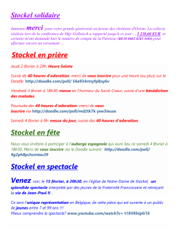 Cela bouge &agrave; Stockel - Notre