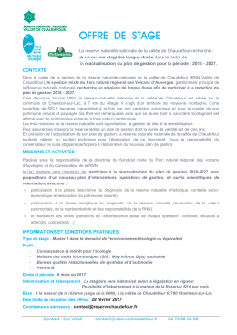 offre stage2017_RNN_Chaudefour_ réactualisation_Plan de gestion