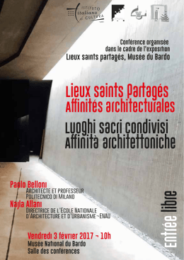 Lieux saints partag&eacute;s - Affinit&eacute;s architecturales