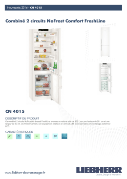 Combiné 2 circuits NoFrost Comfort FreshLine