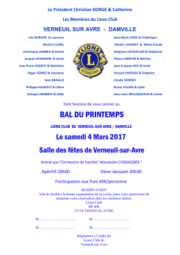 affiche bal 2017 - Lions Clubs Normandie