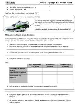 Th.1-Chap.3 Activité 2. Le principe de la pression de l`air