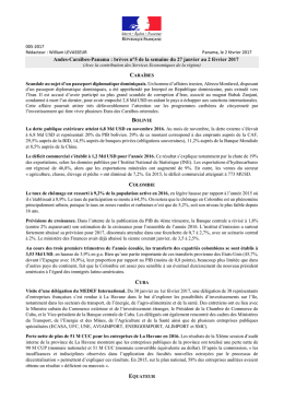 br&egrave;ves n&deg;5 de la semaine du 27 janvier au 2 f&eacute;vrier 2017