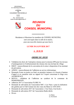 Convocation conseil municipal