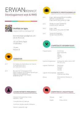 T&eacute;l&eacute;charger mon CV