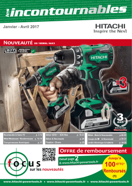 Voir nos promotions - Hitachi Power Tools