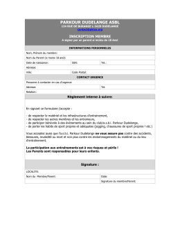 Membership application form