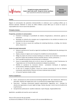 Finalité : Négocie et contractualise des opérations