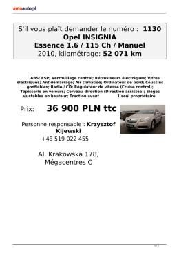 Offre écrite - Autoauto.pl