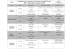 3ème années Licences (L3S5)