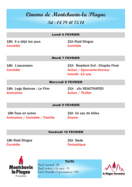 Ciné du 6 Fev_Cinéma Web