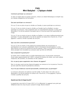 FAQ Mini Babybel &mdash; L`&eacute;pique chalet