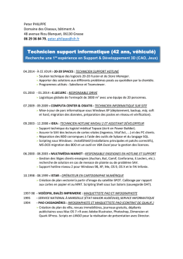 Technicien support informatique (42 ans, véhiculé)
