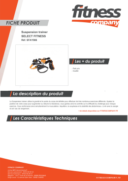 Fiche produit - Fitness Company