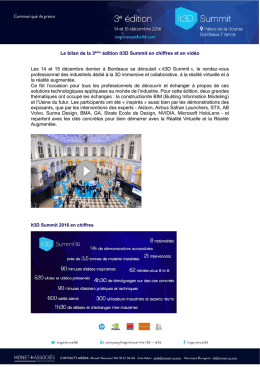 Lire le communiqué de presse dédié à it3D Summit