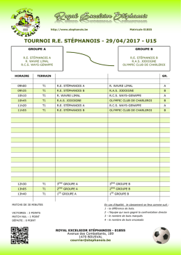 U15 - 29/04/2017