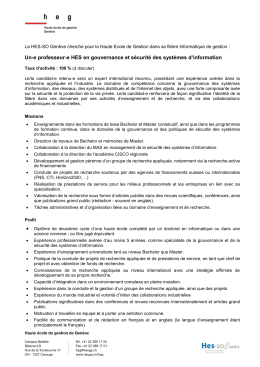 Détails de l`offre - HES
