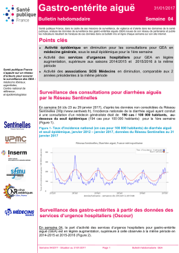 Gastro-ent&eacute;rite aigu&euml; - InVS