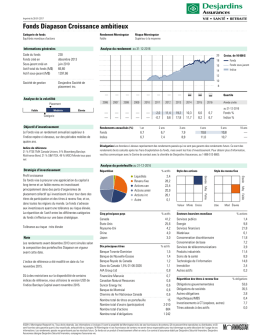 Fonds Diapason Croissance ambitieux