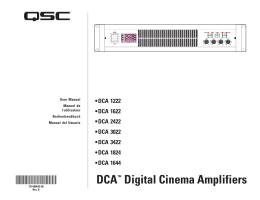 DCA&trade; Digital Cinema Amplifiers