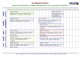 Ouvrir l`emploi du temps PDF