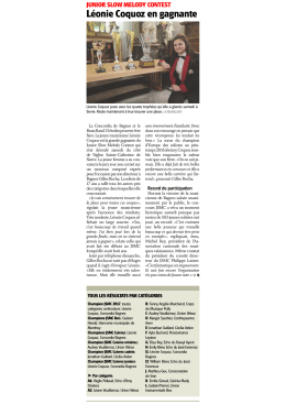 L`article du Nouvelliste