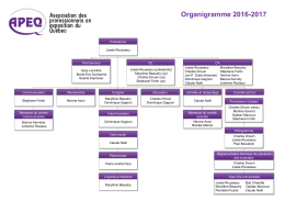 Organigramme 2016-2017