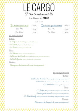 T&eacute;l&eacute;charger Menus Gourmet et Gastronome (midi et soir)