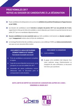 prud`homales 2017 notice au dossier de candidature à la