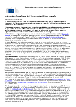 La transition énergétique de l`Europe est déjà bien