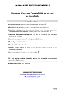 2 maladie professionnelle