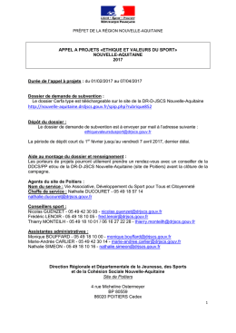 Cahier des charges Ethique et Valeurs du Sport - DR-D