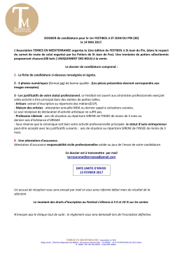 Inscription festibol