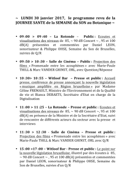 Programme journée santé 2017