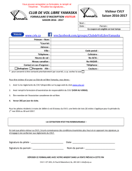 Formulaire d`inscription visiteur