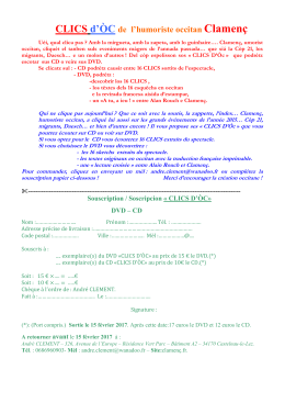 CLICS d`&Ograve;C de l`humoriste occitan Clamen&ccedil;