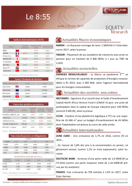 Actualités Macro-économiques Actualités