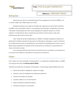 Entreprise : Poste :