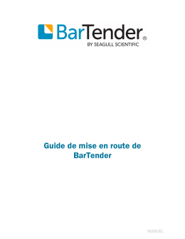 Guide de mise en route de BarTender